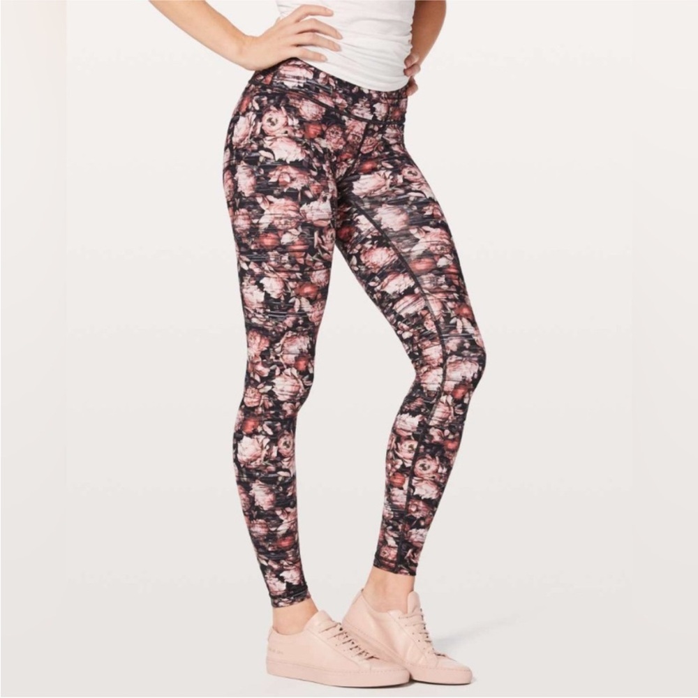 lululemon floral leggings size 4